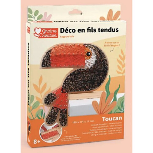 Graine créative Kit string art toucan bois