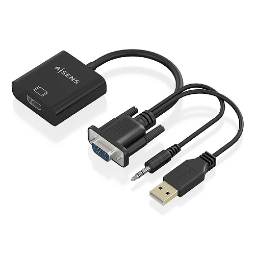 Aisens A115-0872 HDMI - 20 cm - Noir