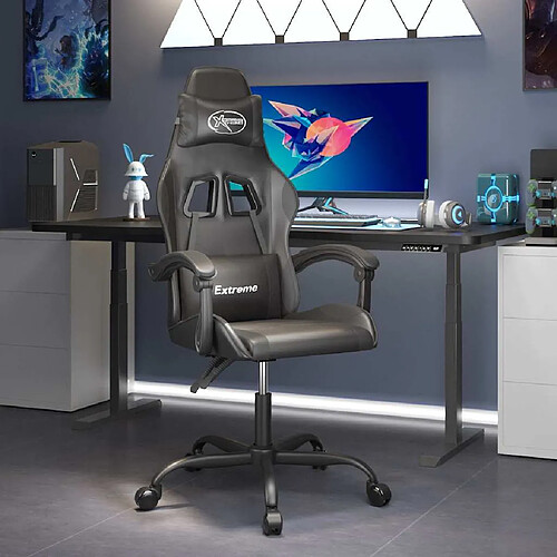 vidaXL Chaise de jeu - Noir