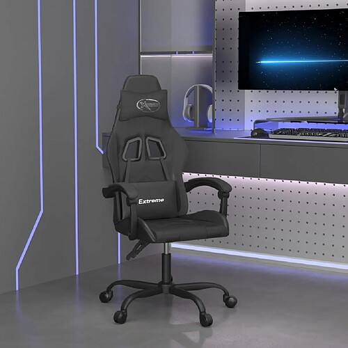 vidaXL Chaise de jeu - Noir