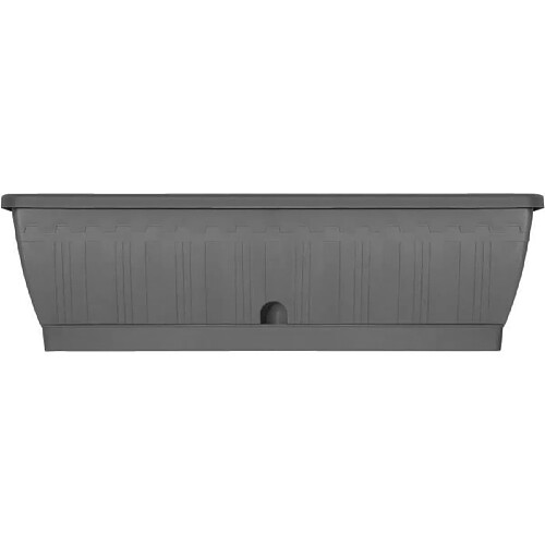 Jardinière rectangulaire plastique - Anthracite