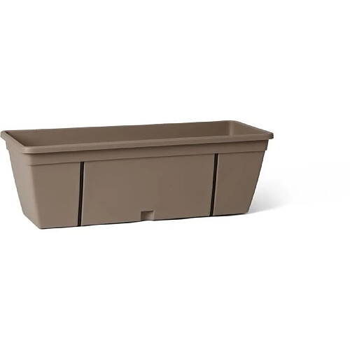 Kit Jardinie`re métal 50 cm avec crochet - Taupe