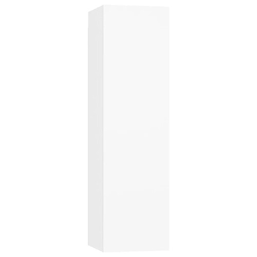 Helloshop26 Ensemble meuble TV mural - Blanc