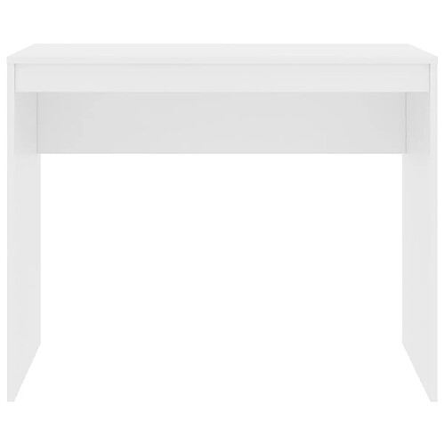 Helloshop26 Bureau compact avec tiroir - Blanc