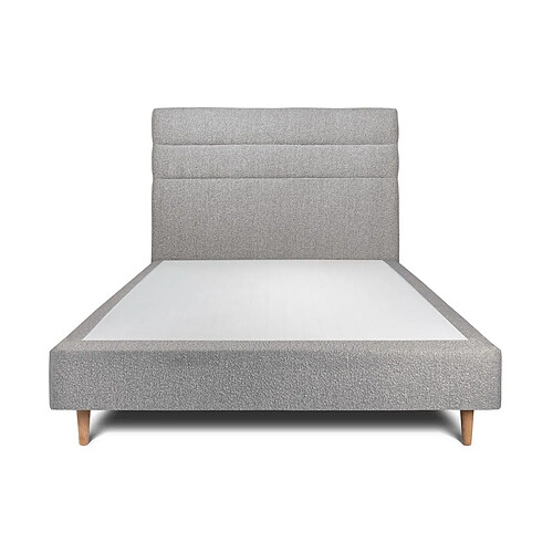 Sommeil de plomb Lit tapissier - Gris