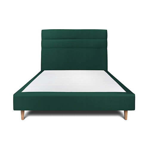 Sommeil de plomb Lit double tapissier - Vert