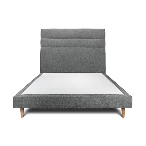 Sommeil de plomb Lit tapissier - Gris