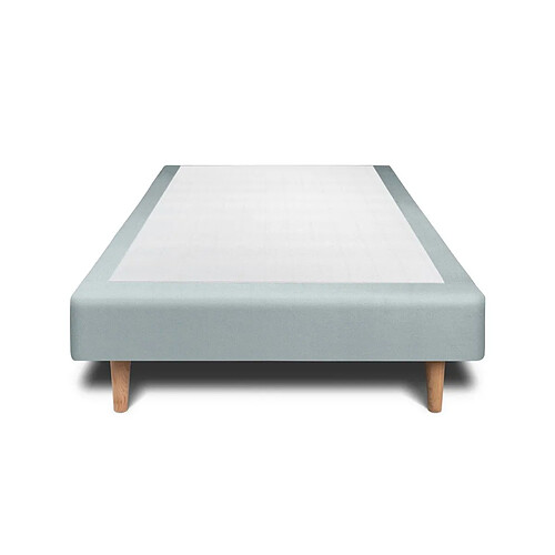 Sommeil de plomb Sommier tapissier velours - Gris