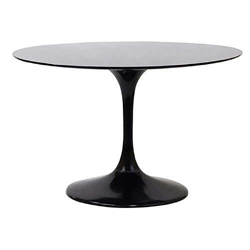 ICONIK INTERIOR Table à Manger Ronde - 120 cm - Tulip Noir