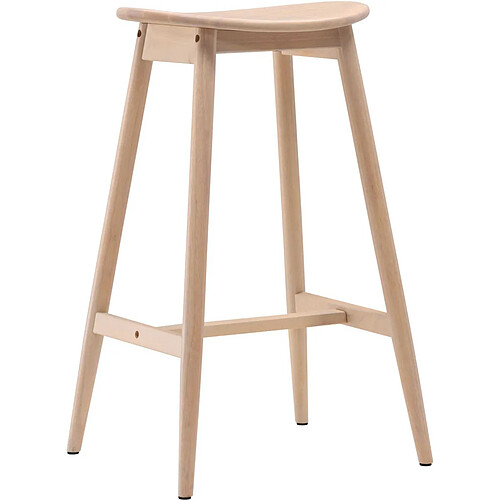 Vind tabouret de bar Orust hévéa - Bois clair
