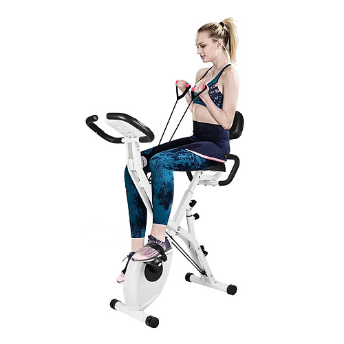 RATTANTREE Vélo d'appartement pliable X-Bike Blanc