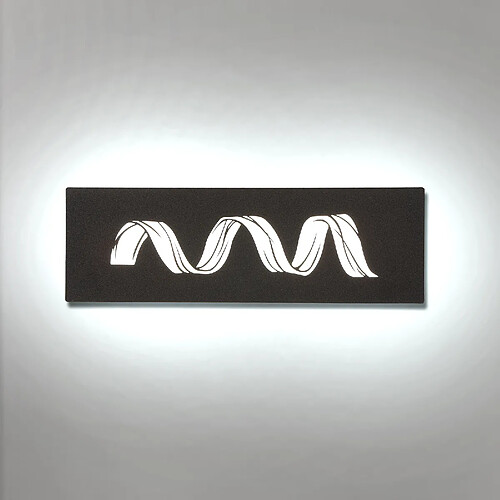 Stoex Applique Vague Moderne - Noir