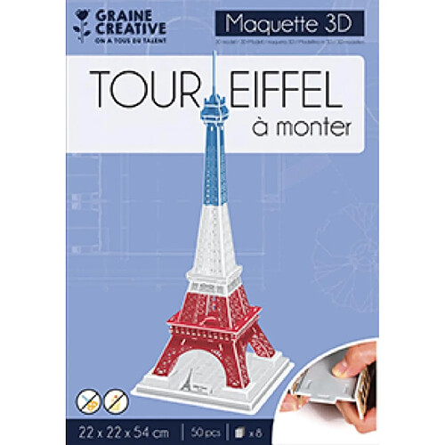 Graine creative Maquette 3D Tour Eiffel