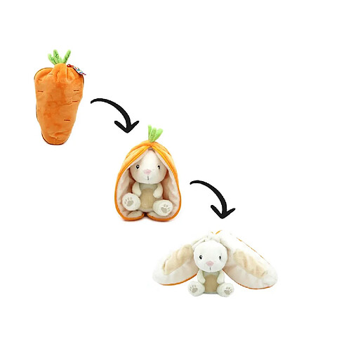 Les deglingos peluche interactive lapin - Orange