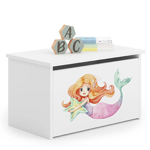 Kobi Coffre à jouets Daria - Blanc