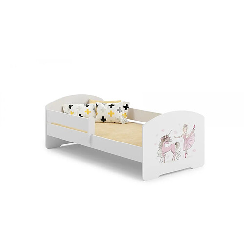 1001jouets Kobi Lit Enfant Sam avec Matelas - Fille 140x70cm