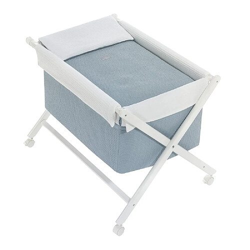 Interbaby Berceau Astrid au sol - Bleu canard