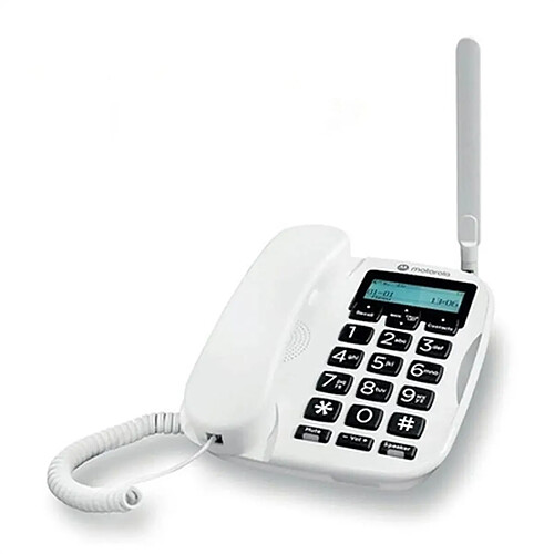 Motorola téléphone fixe sans fil - Blanc