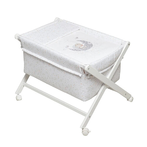 Interbaby Berceau à roulettes - Blanc