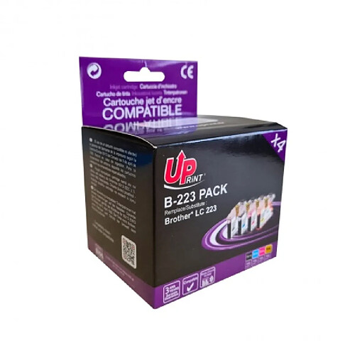 Uprint Cartouches encre Brother B-223 - Couleurs
