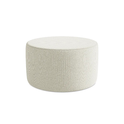 Makamii Pouf carré en velours - Argent