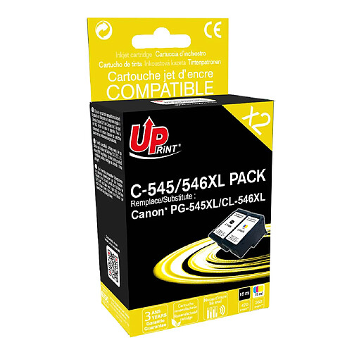 Uprint Cartouches d'encre compatibles Canon 305 XL - Noir et couleurs