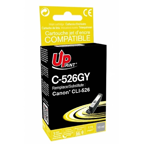 Uprint Cartouche d'encre Canon - Gris