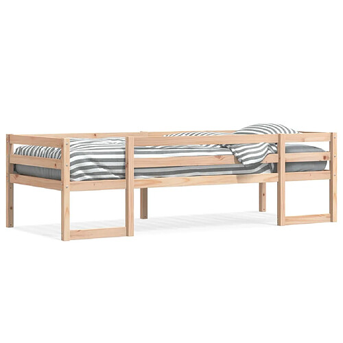 vidaXL Cadre de lit pour enfants sans matelas 90x190 cm pin massif