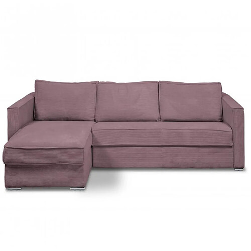 Inside 75 Mandelieu Canapé d'angle réversible convertible - Lavande