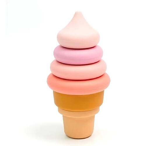 1001jouets Jouet d'éveil glace empilable - Beige