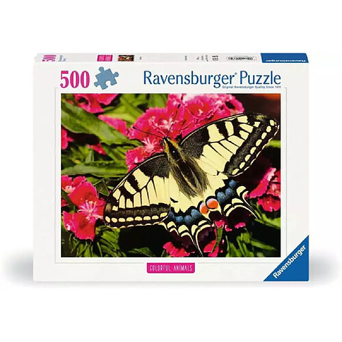 Ravensburger puzzle adulte 500 pièces Papillon et fleurs