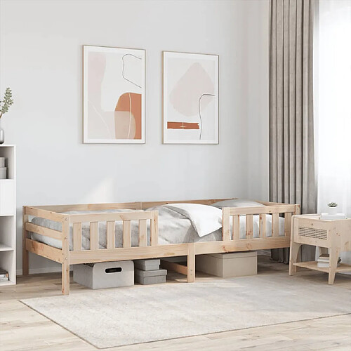 vidaXL Cadre de lit sans matelas 90x190 cm bois de pin massif