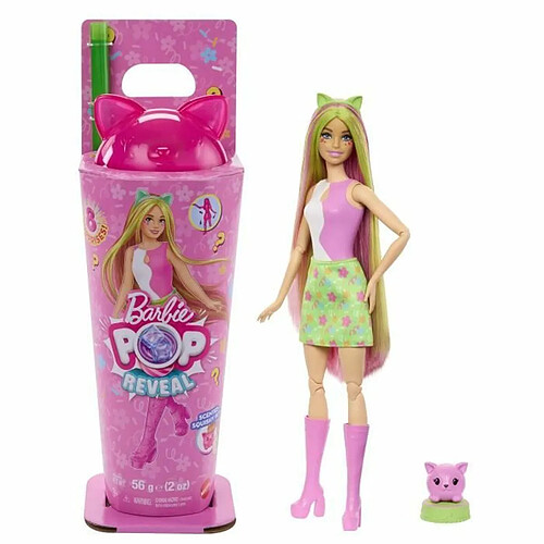 Barbie poupée Pop Reveal chaton rose