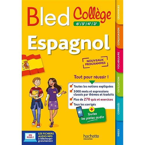 Bled espagnol : collège, 6e à 3e : nouveaux programmes