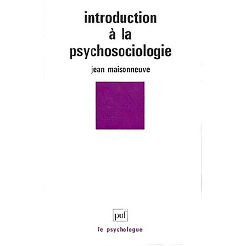 Introduction à la psychosociologie · Occasion