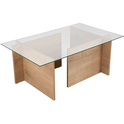 Hanah home Table basse Vetrino - Chêne miel