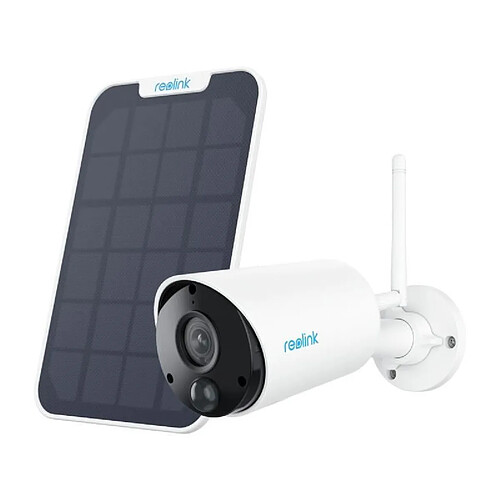 Caméra extérieure - REOLINK - B320 - Panneau solaire - Blanc