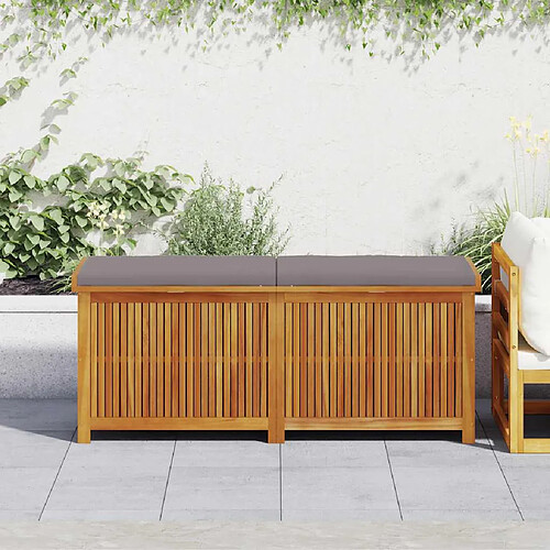 vidaXL Boîte à coussins d'extérieur 150x50x60,5cm bois massif d'acacia