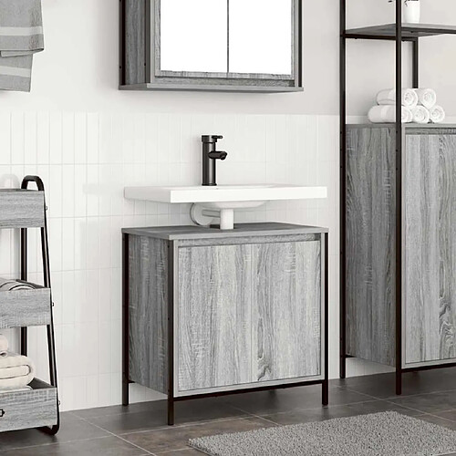 Meuble de salle de bain Vidaxl - Lavabo intégré