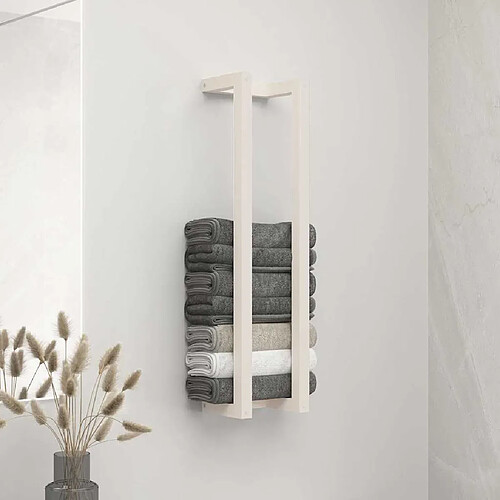 vidaXL Porte-serviette en pin - 23x18x90 cm