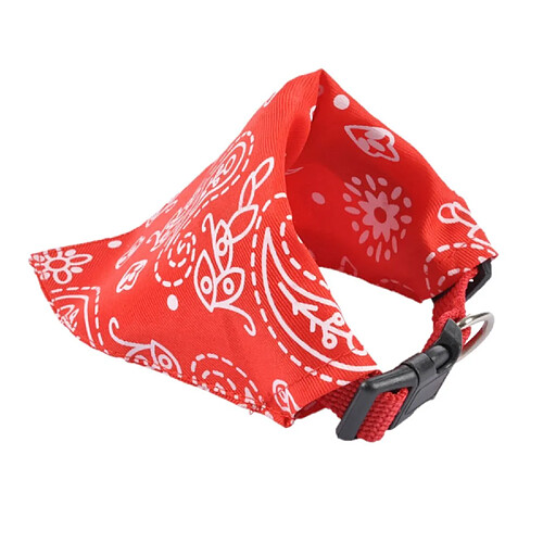 Toilinux Collier bandana réglable - 30 à 50 cm - Rouge