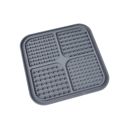 Toilinux Tapis de léchage pour chien et chat - Gris anthracite