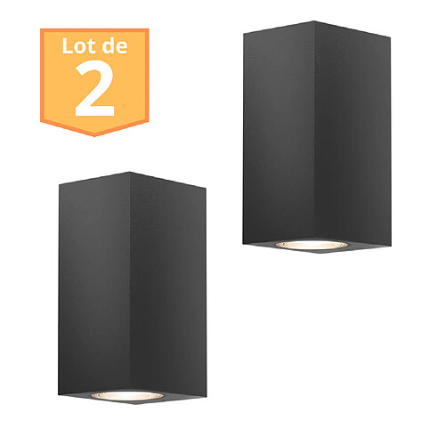 Braytron Lot de 2 Appliques RITA Gris