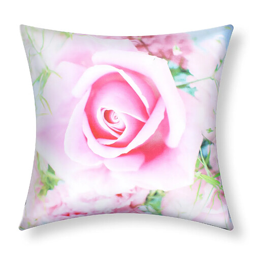 Lot de 2 Housses de Coussin AVIZAR - Motif Rose du Jardin