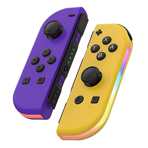 Joycon Compatible Nintendo Switch - Violet/Jaune