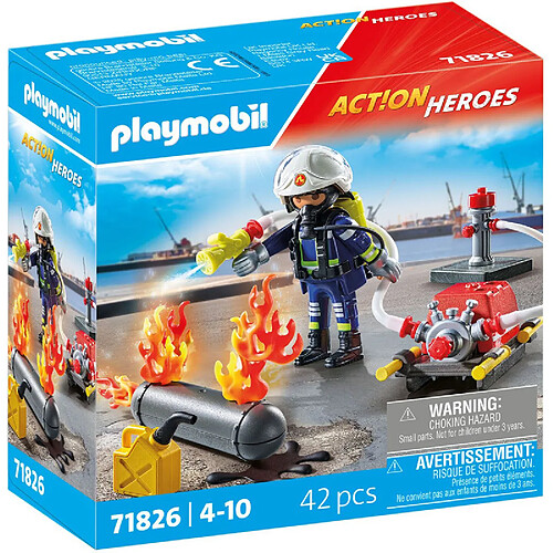 Playmobil® Playmobil 71826 - Pompier pompe à eau