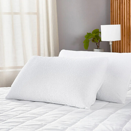 PIKOLIN Housse d'oreiller - Dermoprotectrice Aloé Véra - Antiallergique - Imperméable - 75x40 cm