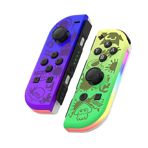 Ensemble Contrôleurs Joycon pour Nintendo Switch - Splatoon