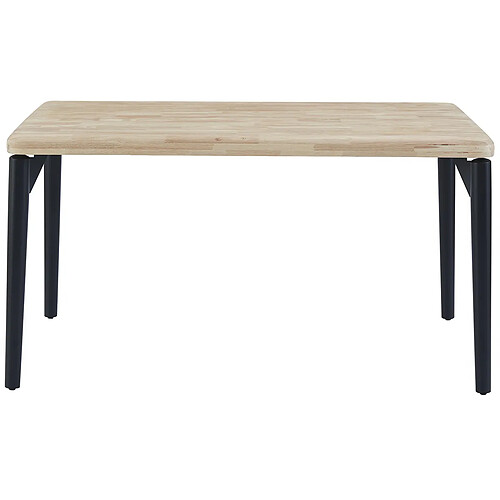 Pegane Table à manger rectangulaire - Chêne nordique noir