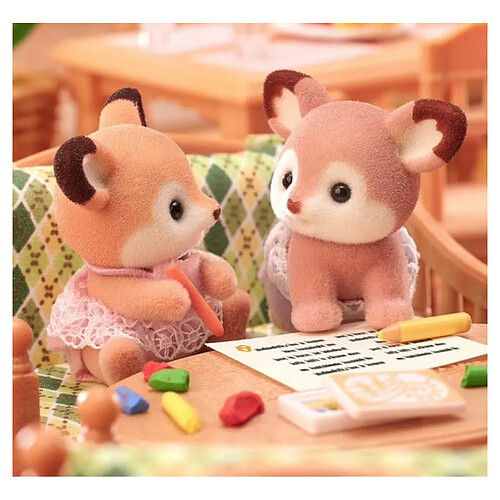 Sylvanian families Poupées jumeaux biche - Multicolore